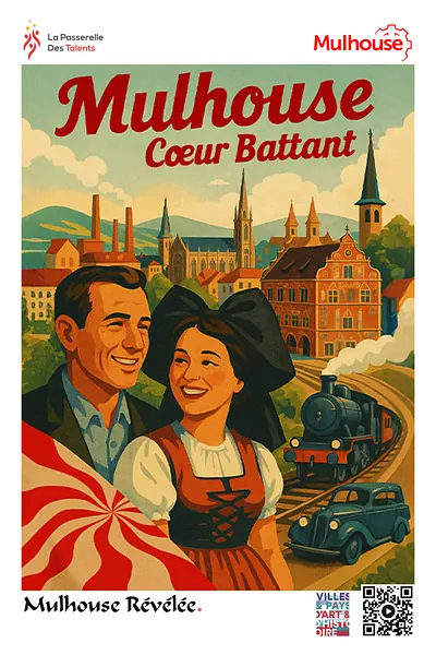 Carte postale : Mulhouse Cœur Battant