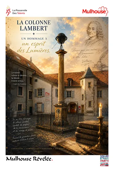 Carte postale : Monument Jean-Henri Lambert
