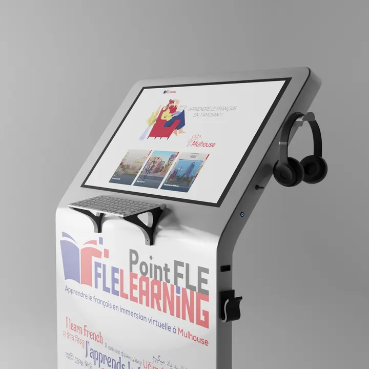 Borne PointFLE avec casque et clavier