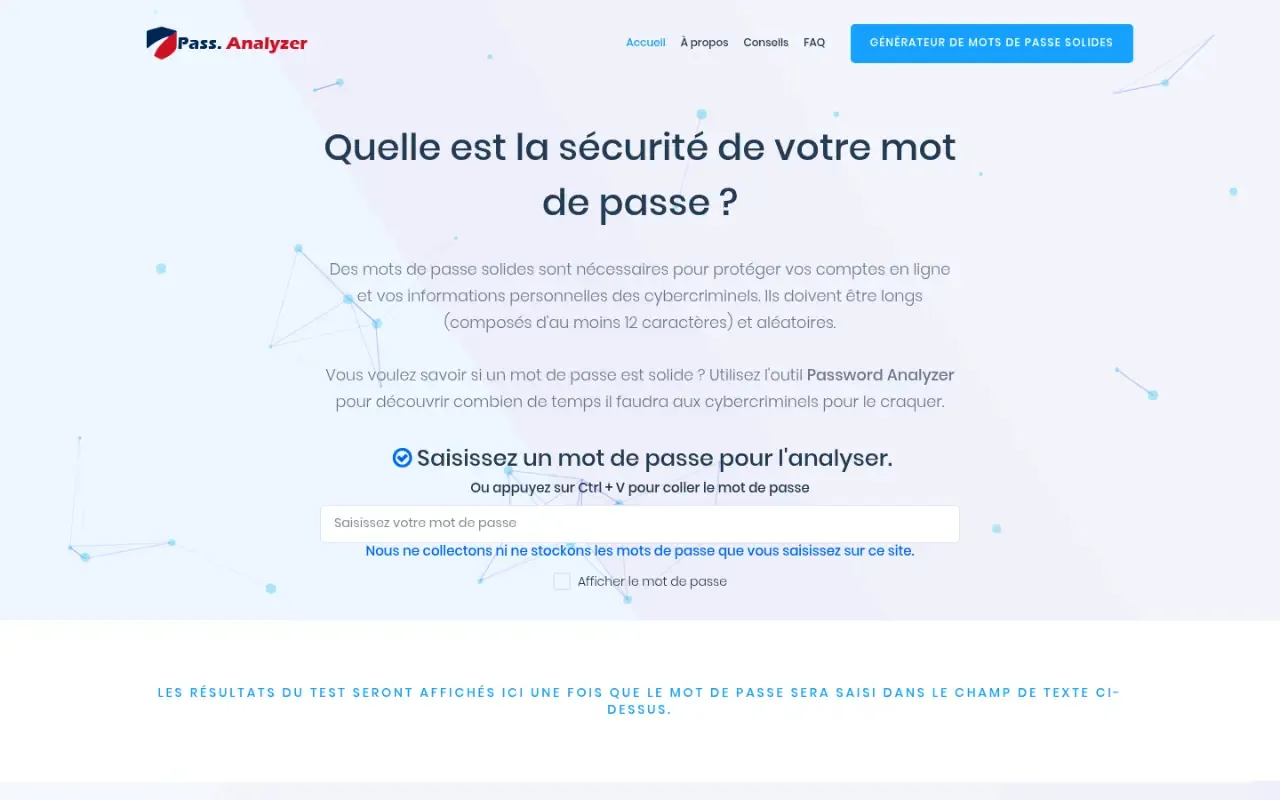 Capture d'écran : Pass Analyzer