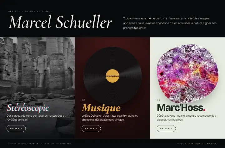 Capture du site Marcel Schueller