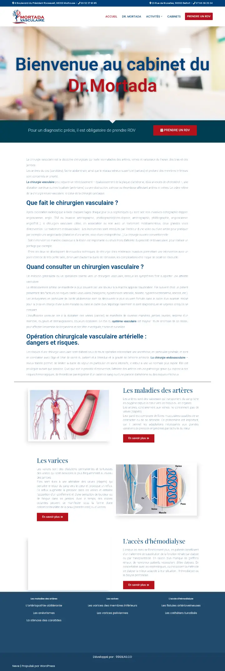 Capture du site Dr Fawaz Mortada
