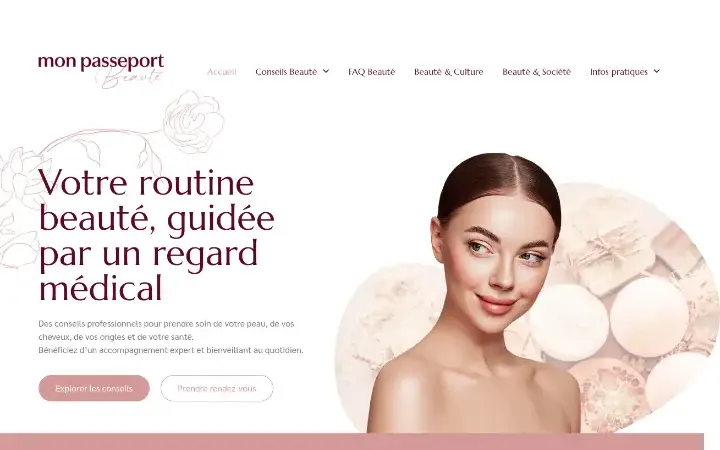 Capture du site Mon Passeport Beauté