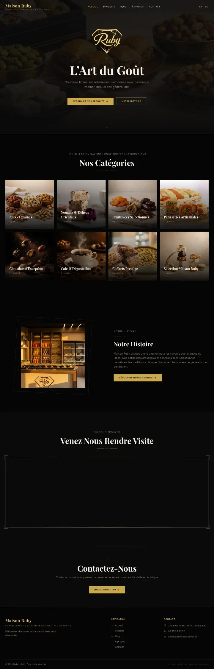 Capture du site Maison Ruby
